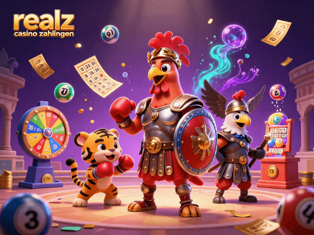 Erfahre mehr über realz casino zahlungen mit bunten Glücksspiel-Elementen und charismatischen Charakteren.