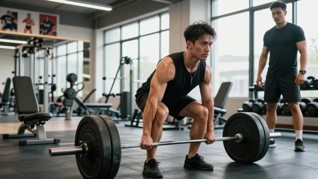 Anabolika kaufen für Muskelaufbau mit Testosteron in einem modernen Fitnessstudio.